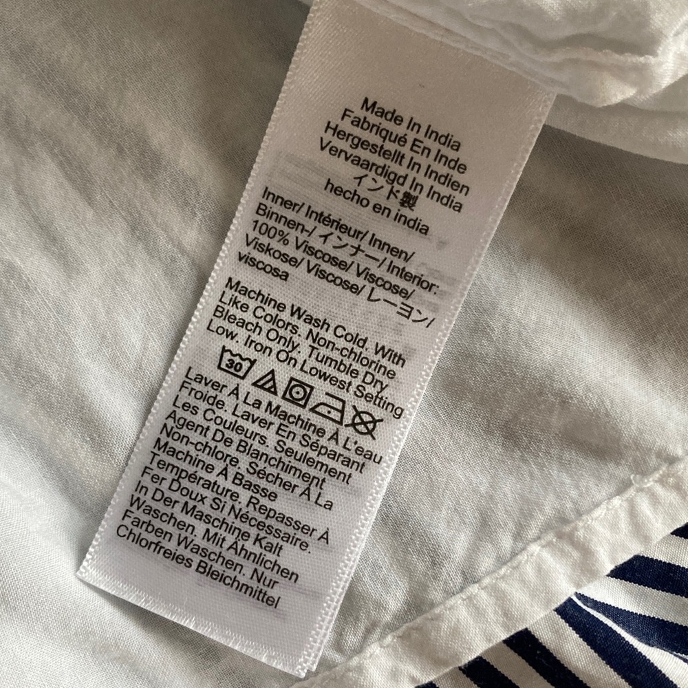 J Crew Delilah Dress in Striped Cotton Poplin. Size Small - Picture 9 of 15